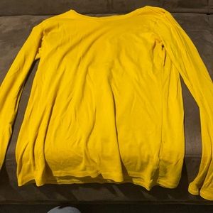 Long sleeve yellow shirt